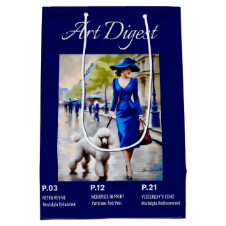 Poodle Mittlere Geschenktüte
