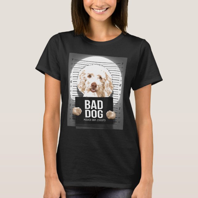 Poodle Mugshot T-Shirt (Vorderseite)