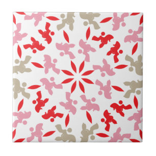 Poodle Muster Fliese