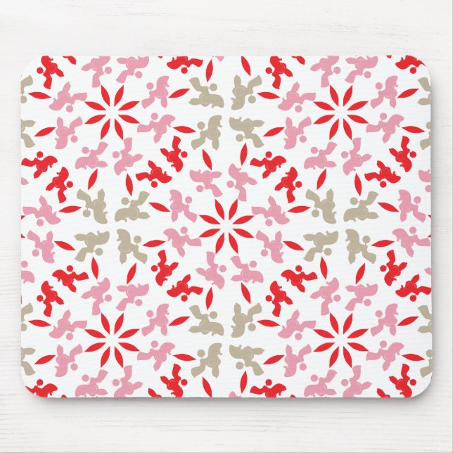 Poodle Muster Mousepad (Vorne)