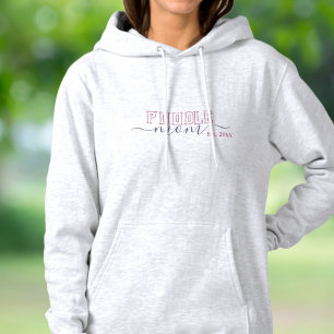 Poodle-Mutter Begründungsjahr Pink Purpur Hoodie