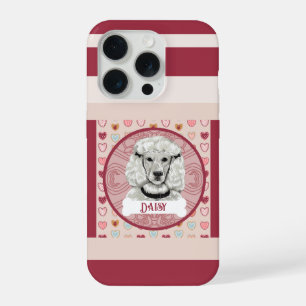 Poodle + Name Valentine Heart iPhone 11 Pro Hülle iPhone 15 Pro Hülle
