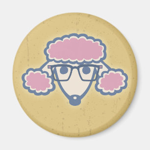 Poodle Nerd Magnet
