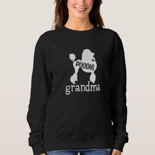 Poodle Oma Niedlich Poodle Dog Owner Mimi Sweatshirt (Vorderseite)