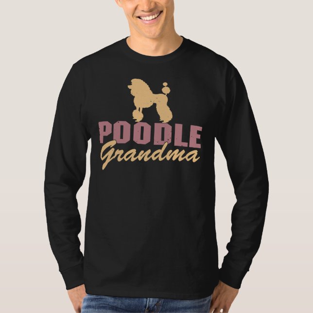 Poodle Oma T-Shirt (Vorderseite)