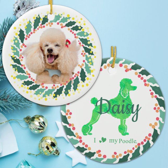 Poodle Ornament - Personalisiertes, pastelgrünes G (Von Creator hochgeladen)