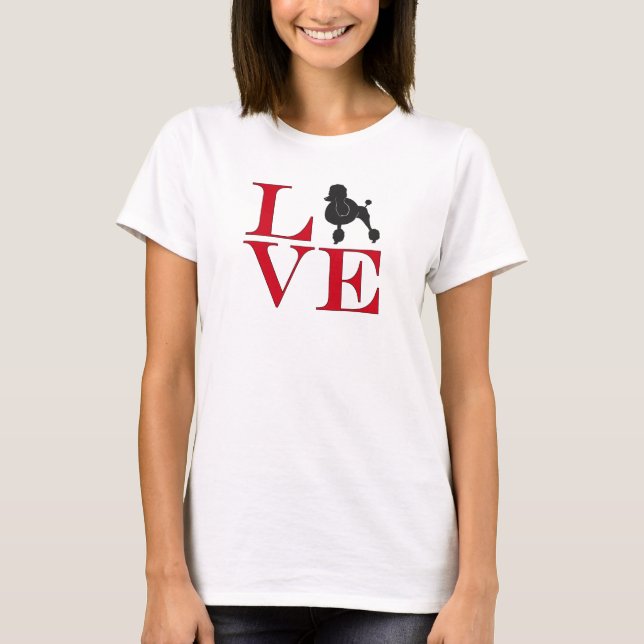 Poodle Owner Poodle Lover - helles T-Shirt (Vorderseite)
