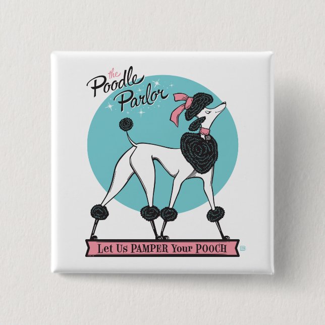 Poodle Parlor Button (Vorderseite)