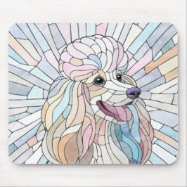 Poodle - pastellfarbene Mosaik Mousepad