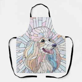 Poodle - pastellfarbene Mosaik Schürze