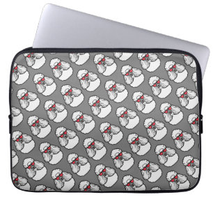 Poodle Pattern Trendy Laptopschutzhülle