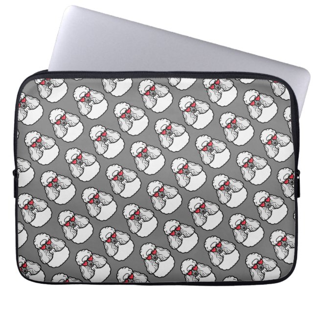 Poodle Pattern Trendy Laptopschutzhülle (Vorderseite)