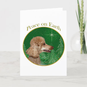 Poodle Peace Feiertagskarte