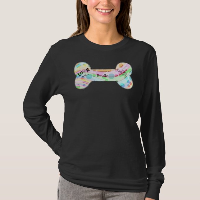 Poodle personalisiert T-Shirt (Vorderseite)