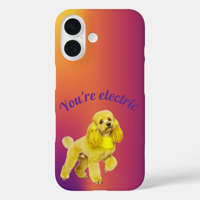 Poodle phone case (Rückseite)