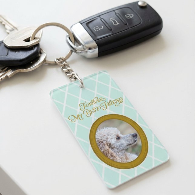 Poodle Photo Keychain – Forever My Best Friend Schlüsselanhänger (Von Creator hochgeladen)