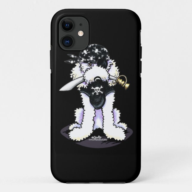 Poodle Pirate Case-Mate iPhone Hülle (Rückseite)