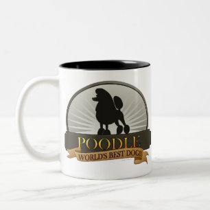 Poodle.png Zweifarbige Tasse