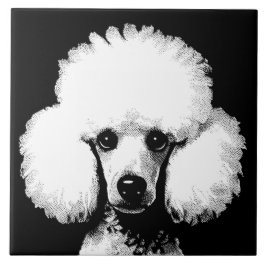 Poodle Pop Art Inspiriert Retro Chic Fliese