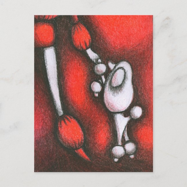Poodle Postkarte (Vorderseite)