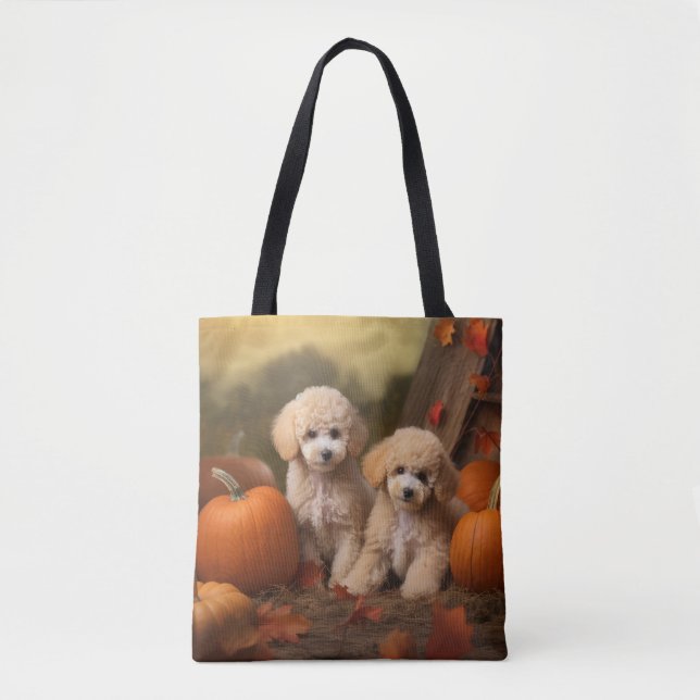 Poodle Puppy Autumn Delight Pumpkin (Vorderseite)