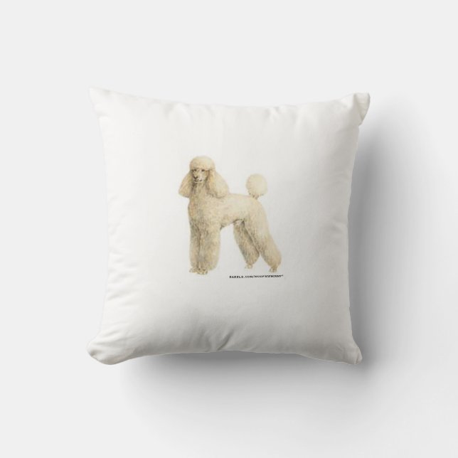 Poodle — Puppy Clip Kissen (Vorderseite)