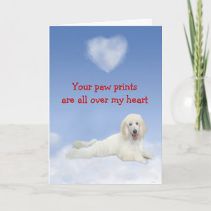 Poodle Puppy Liebe Card Feiertagskarte