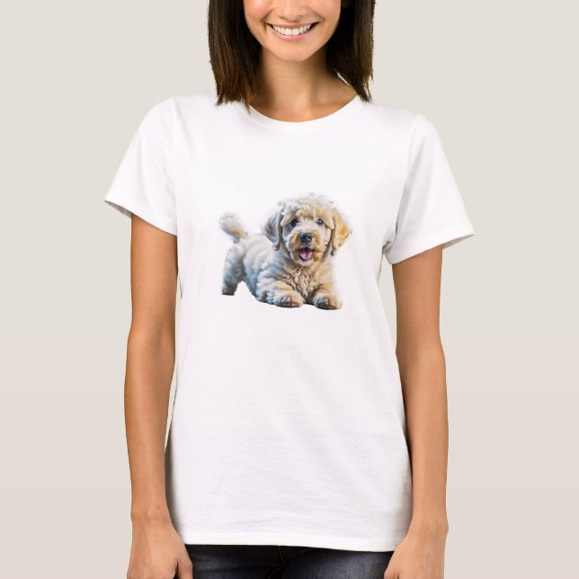 Poodle Puppy T-Shirt (Vorderseite)