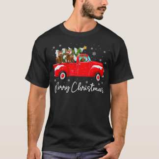 Poodle Red Truck Weihnachts Weihnachtsmannmütze Do T-Shirt