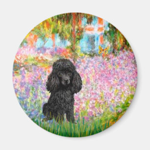 Poodle (schwarz 1) - Garten Magnet
