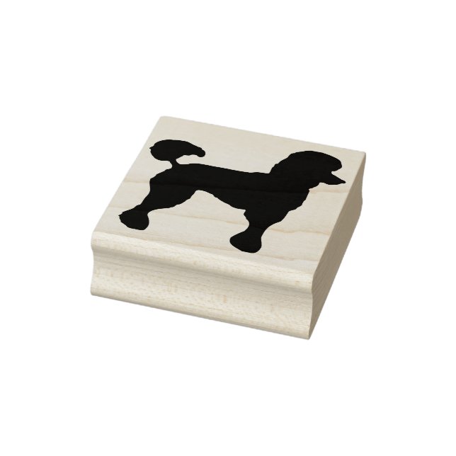 poodle Silhouette Briefmarke Gummistempel (Stempel)