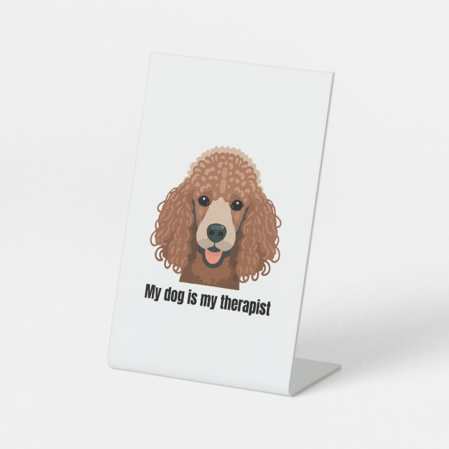 Poodle Sockelschild (Vorderseite)