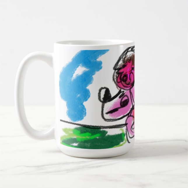 Poodle-Spaß Kaffeetasse (Links)