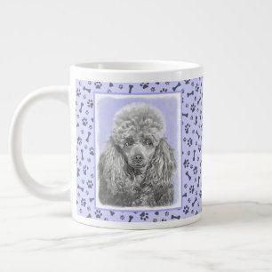 Poodle (Spielzeug, Miniatur) Malerei Original Hund Jumbo-Tasse
