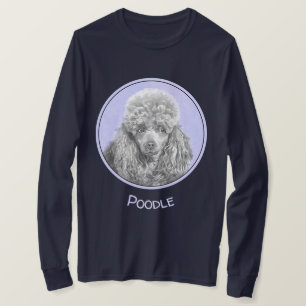 Poodle (Spielzeug, Miniatur) Malerei Original Hund T-Shirt