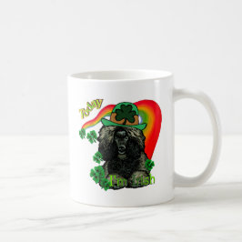 Poodle St Patricks Day Kaffeetasse
