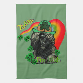 Poodle St Patricks Day Küchentuch