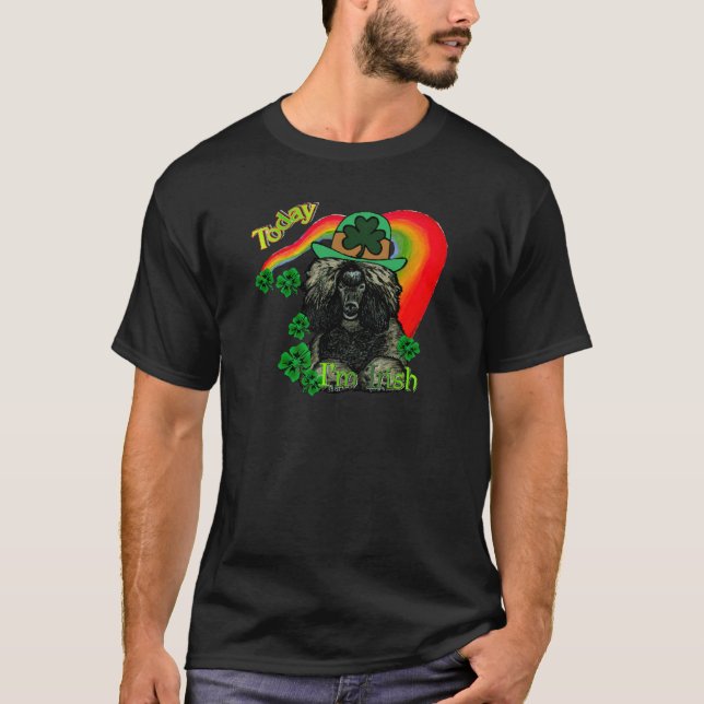 Poodle St Patricks Day T-Shirt (Vorderseite)