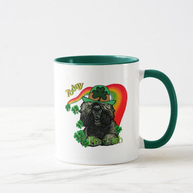 Poodle St Patricks Day Tasse (Rechts)