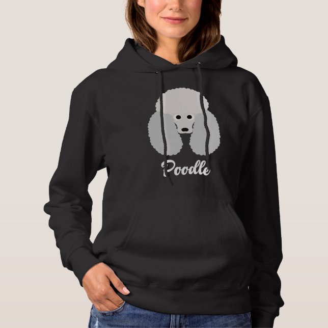 Poodle Standard Poodle Hoodie (Vorderseite)