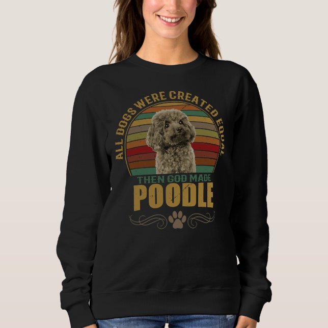 Poodle Sweatshirt (Vorderseite)