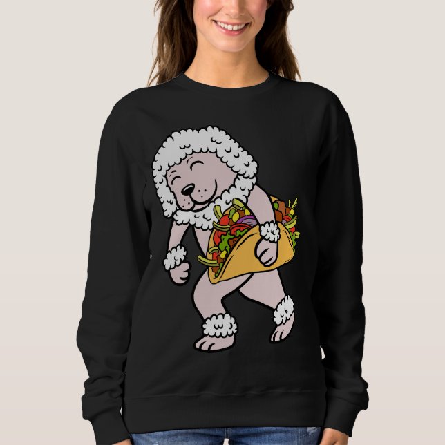 Poodle Taco Lover Sweatshirt (Vorderseite)