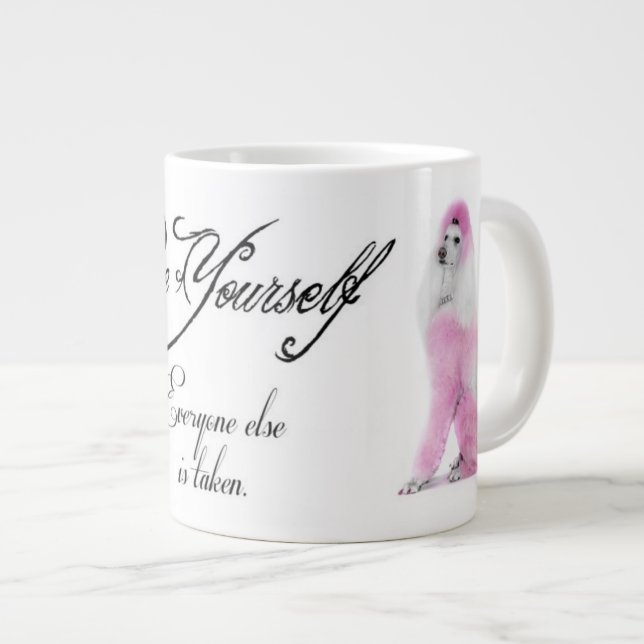 Poodle-Tasse Jumbo-Tasse (Vorderseite Rechts)