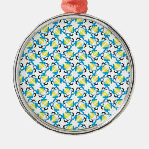 Poodle Time Silbernes Ornament