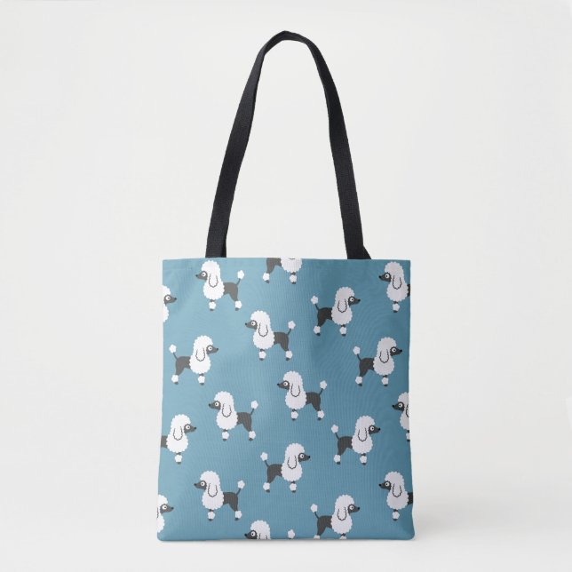 Poodle-Tote-Tasche (Vorderseite)