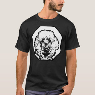 Poodle Tragen Brillen Intelligente intellektuelle  T-Shirt