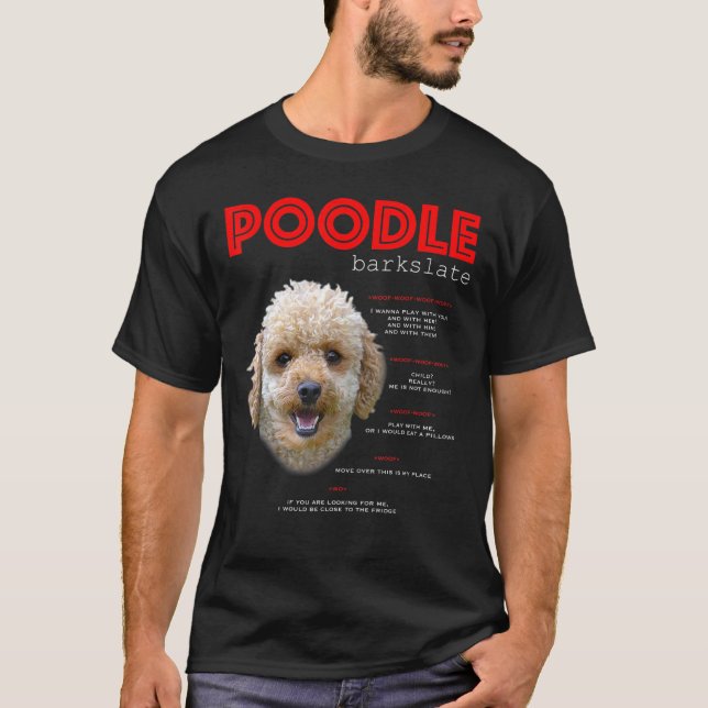 Poodle Translate T-Shirt (Vorderseite)