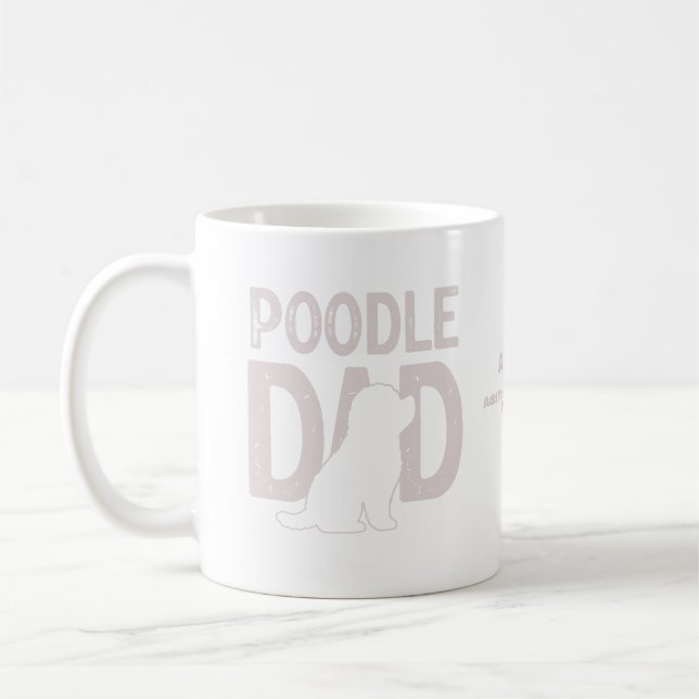 Poodle Vater Dog Vater Geschenk Kaffeetasse (Links)