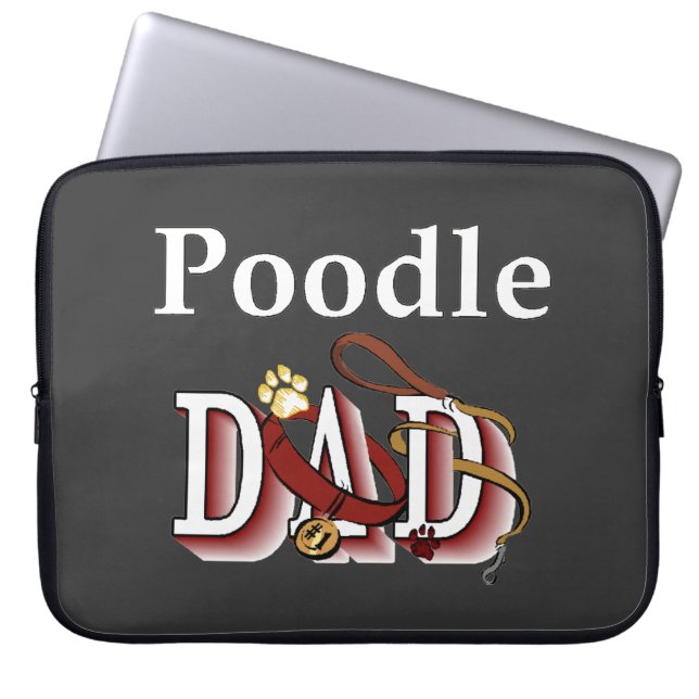 Poodle Vater Geschenke Laptopschutzhülle (Vorderseite)