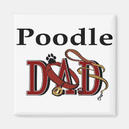 Poodle Vater Geschenke Magnet